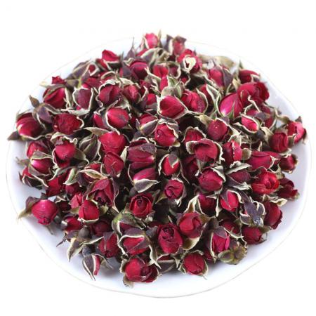 Pink dried rose buds flower tea benefits